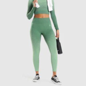Gymshark Adapt Ombre Seamless Leggings - Green/Light Green - Small